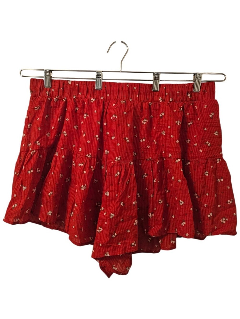 Multi-Coloured Torrid LoveSick Women's Floral Tiered Shorts